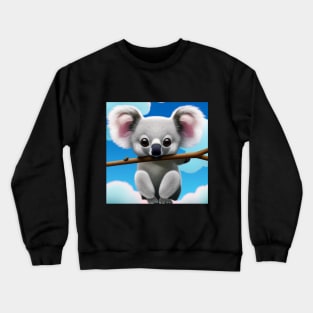 Divertido Koala Gris. Crewneck Sweatshirt